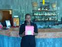 In Uganda - At the hotel in Entebbe