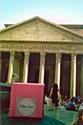 In Rome - Even the Pantheon is no match for the mighty pink pie box!
