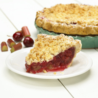 Grandpa Ferrell’s Cherry Rhubarb Pie